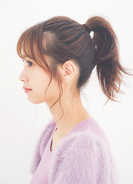 大阪　美容室　ヘアアレンジ　ポニーテール　かわいい