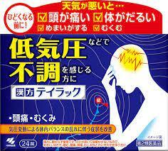 偏頭痛　低気圧　不調　だるい　